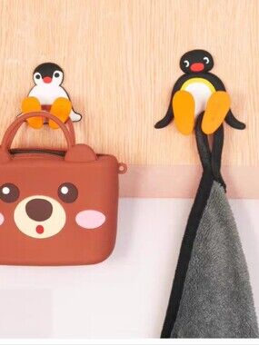 Cute Pinga Pingu Cable Manager/ Toothbrush Holder Brand New 5cm